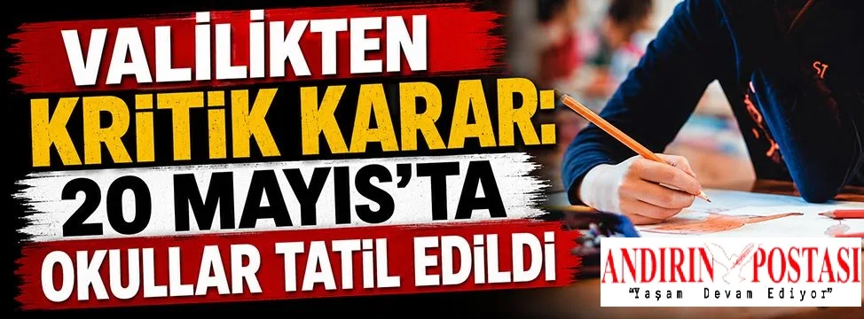 Valilikten Kritik Karar: Bugün Okullar Tatil Edildi