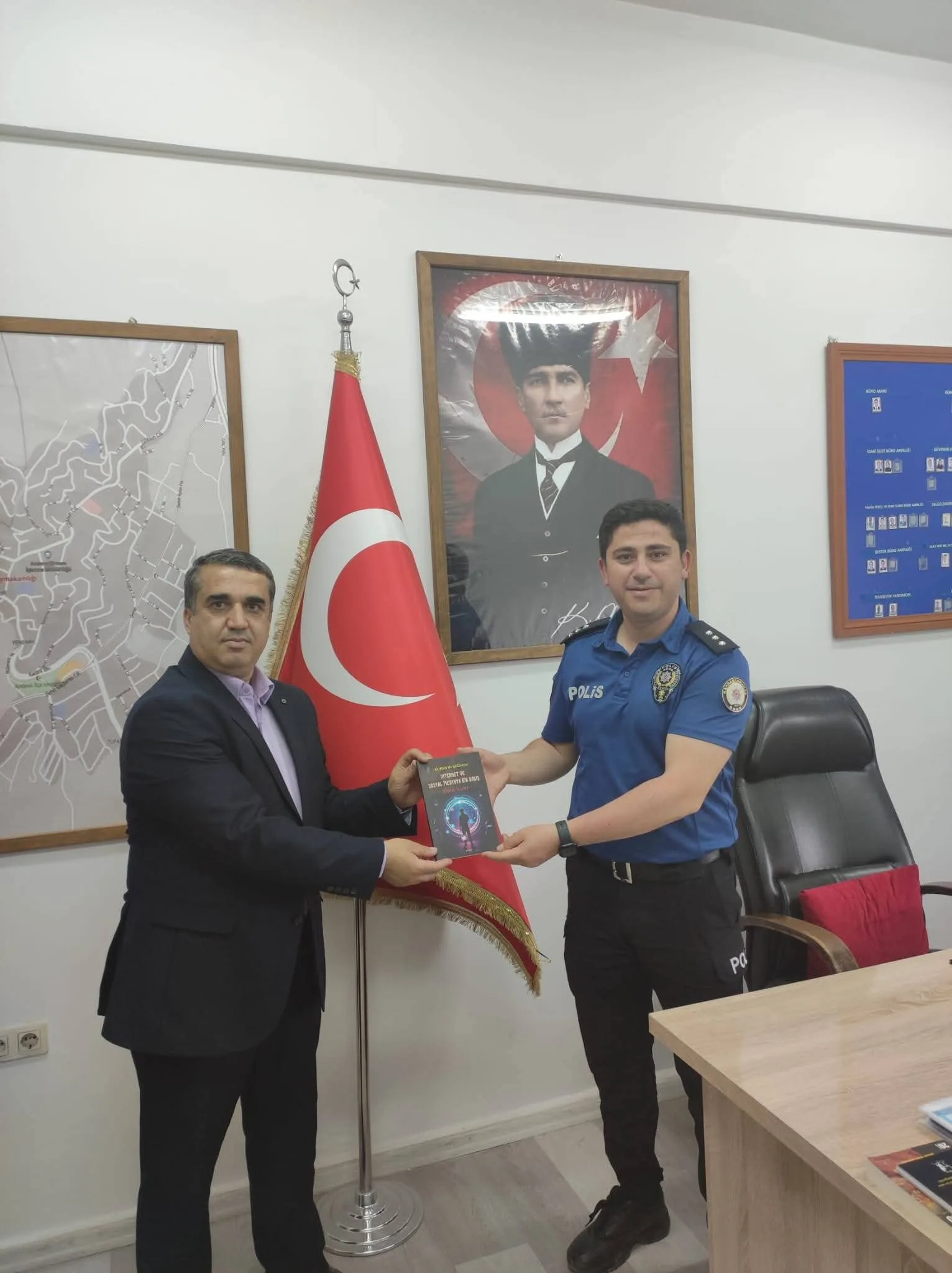 Andırınlılar Derneği’nden İlçe Emniyet Amiri  Küçükduran’a Anlamlı Ziyaret