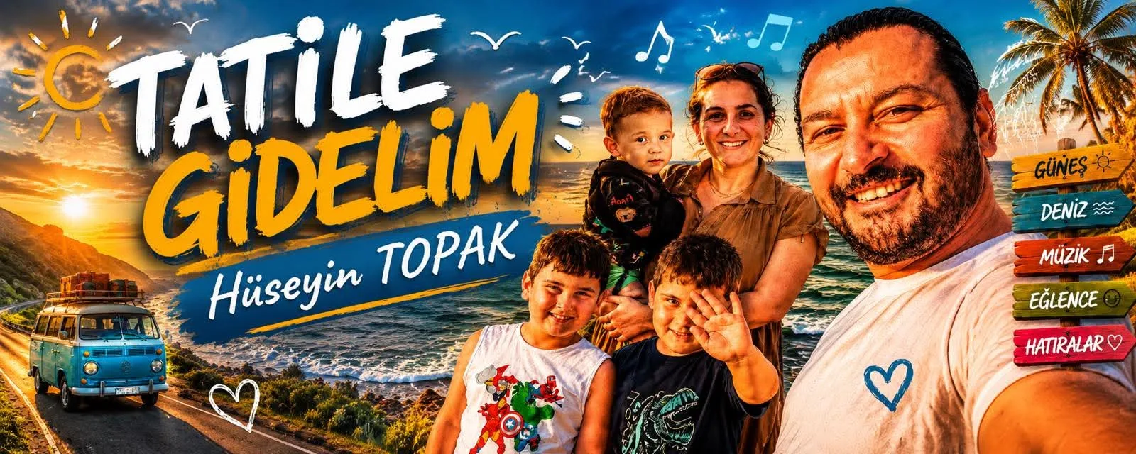 Andırınlı Sanatçı Hüseyin Topak’tan Yaz Enerjisi: “Tatile Gidelim”