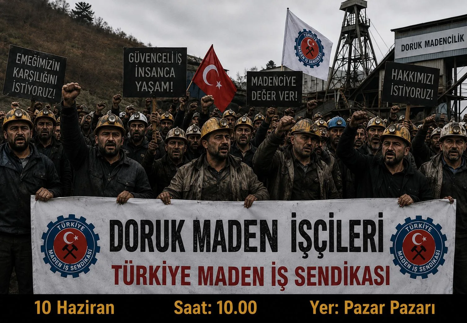 Doruk Madencilik İşçilerinden Eylem Kararı: Yarın Büyük Yürüyüş Başlıyor!
