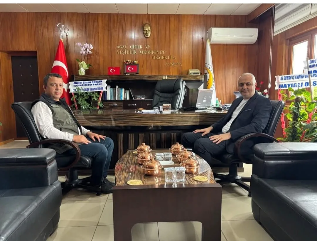 Başkan Gökşen’den, Orman İşletme Müdürü Şahanoğlu’na “Hayırlı Olsun” Ziyareti