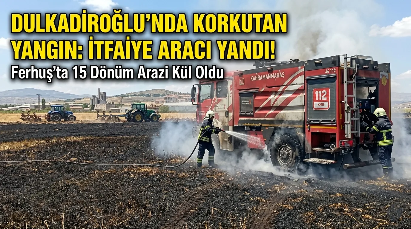 Ferhuş’ta Yangın Paniği: İtfaiye ve Vatandaşlar Alevlerle Savaştı!