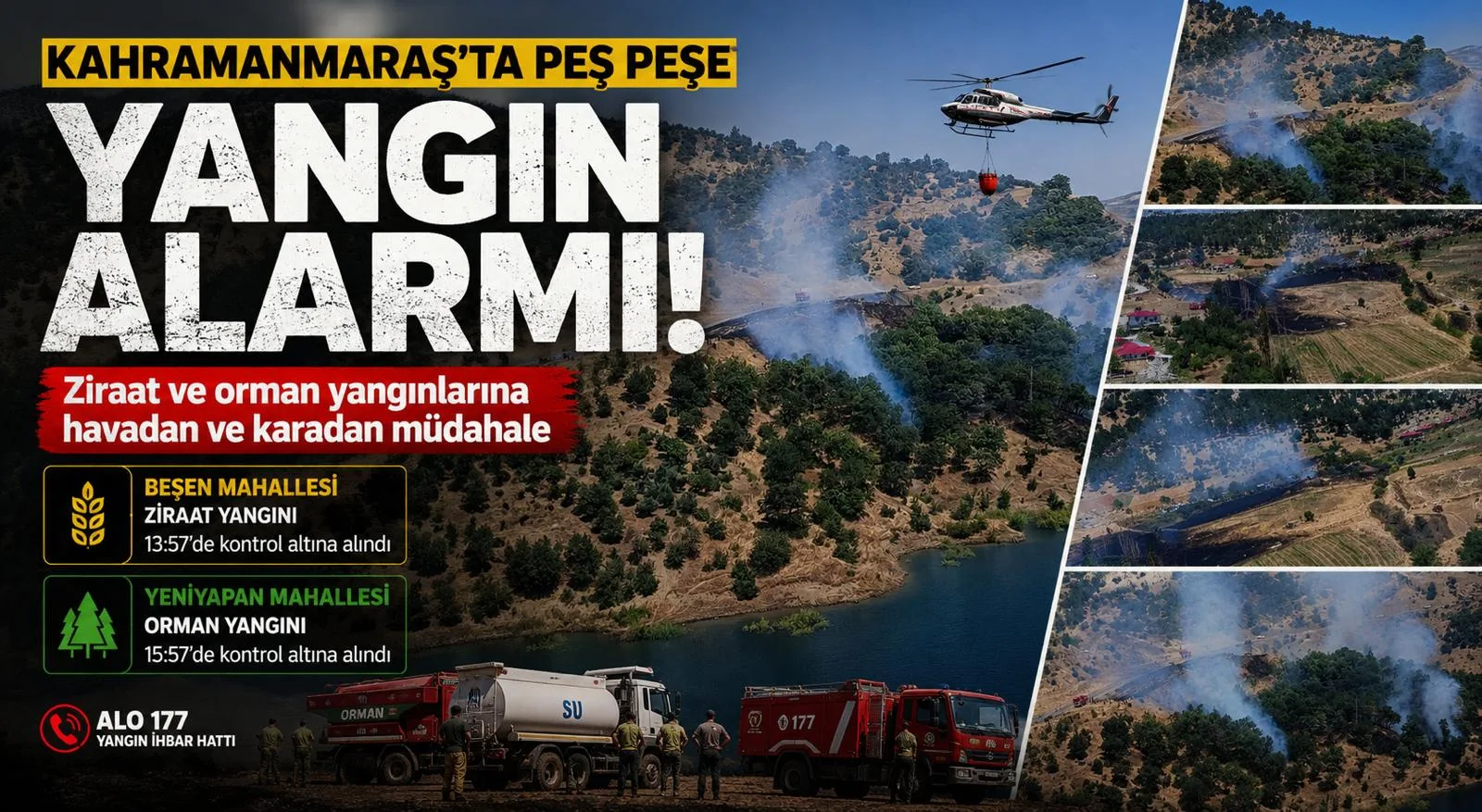 Ciğerimiz Yandı, Alevler Büyümeden Söndürüldü…