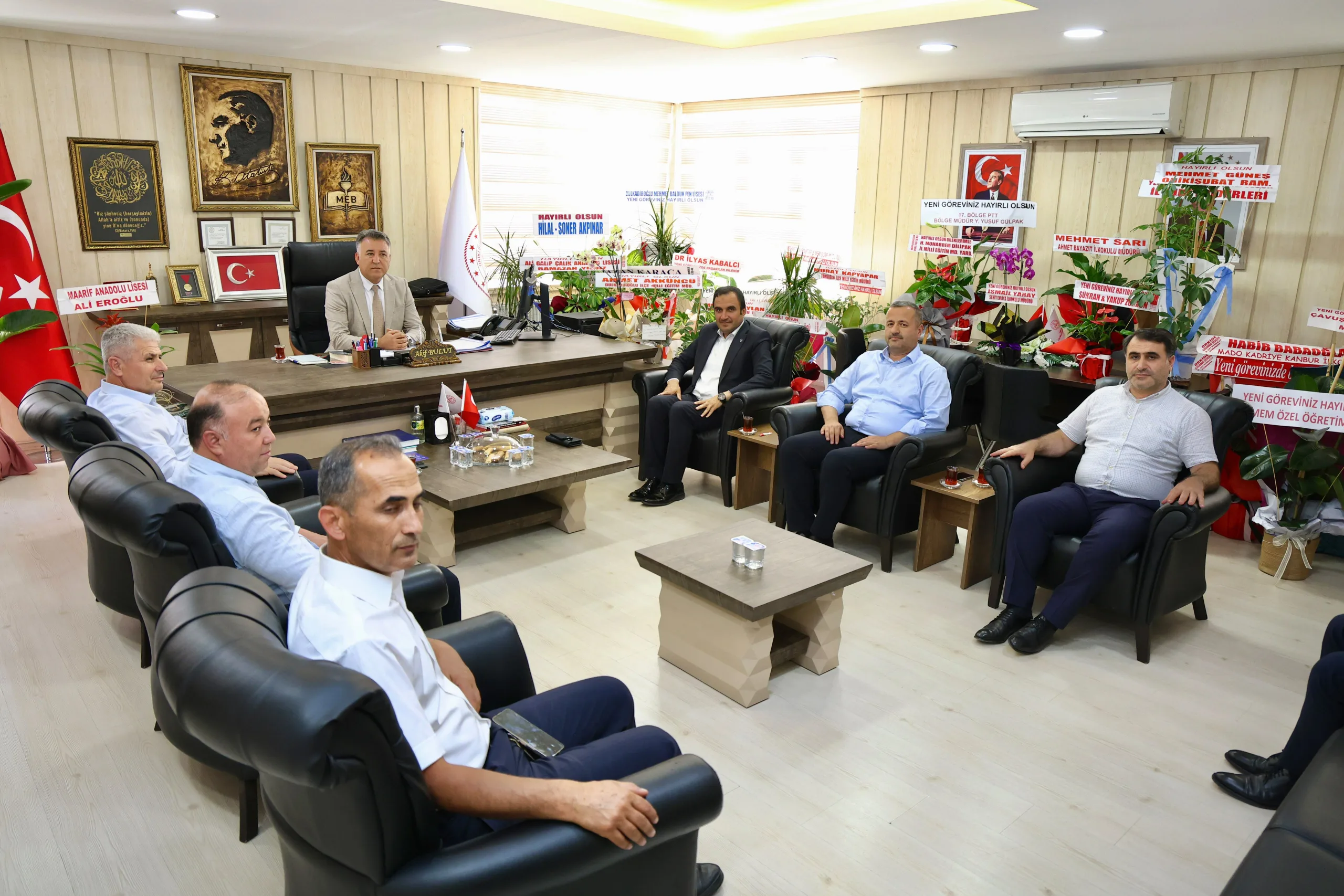 Eğitim-Bir-Sen’den İlçe Milli Eğitim Müdürlerine ‘Hayırlı Olsun’ Ziyareti